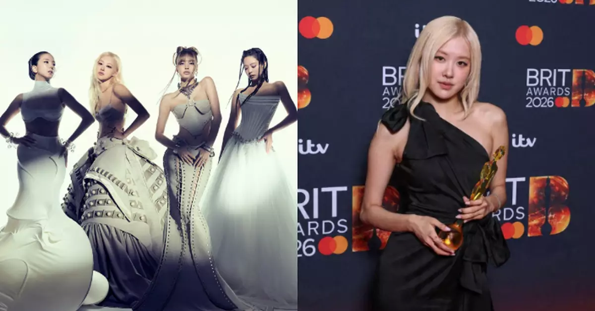 BP專輯首日銷量刷新歷史 Rosé摘全英音樂獎創K-pop新一頁