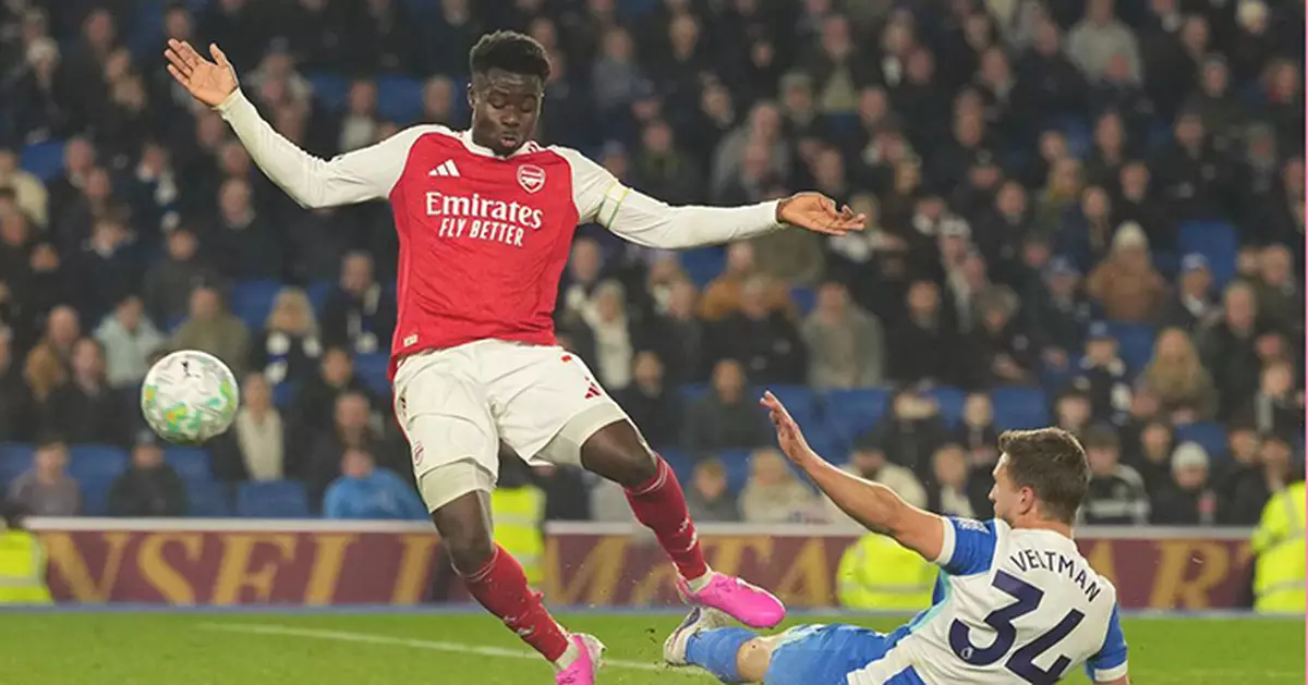 阿仙奴擊敗白禮頓 英超榜首領先曼城七分