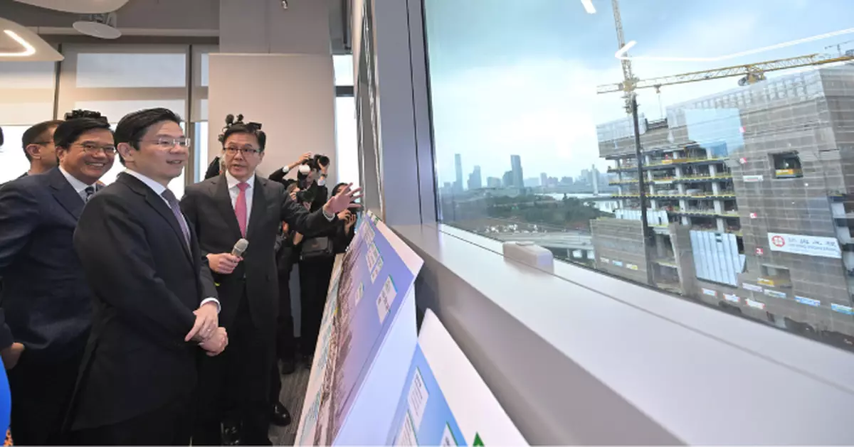 新加坡總理黃循財訪北都及河套香港園區 陳國基稱促進港新兩地交流