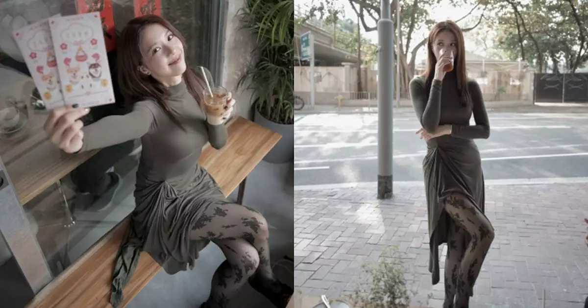 陳曉華貼身短裙騷性感黑絲 網民睇到心心眼：太誘惑了