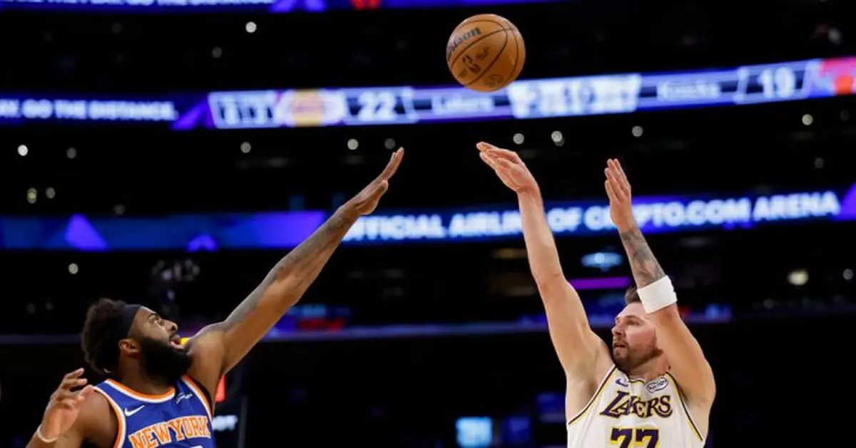 NBA湖人勒邦占士缺陣仍力克紐約人 盧卡當錫狂轟35分