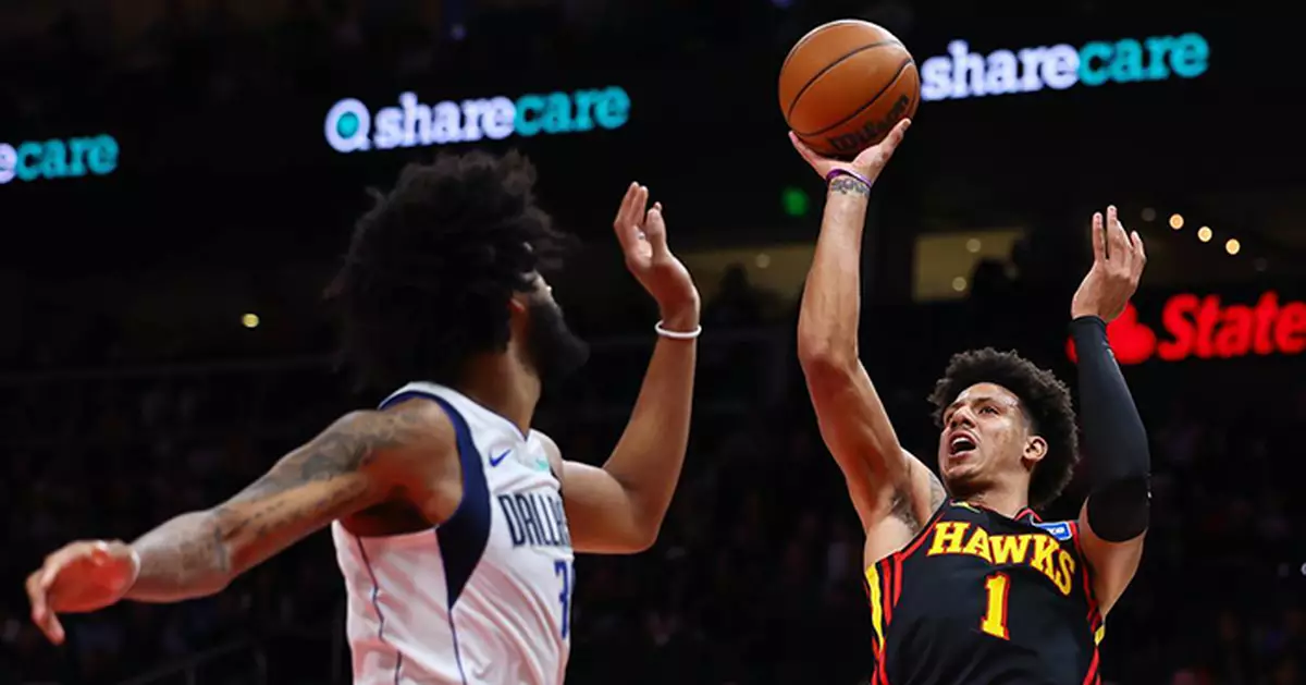 NBA鷹隊擊敗獨行俠豪取七連勝 Jalen Johnson領軍衝擊季後賽席位