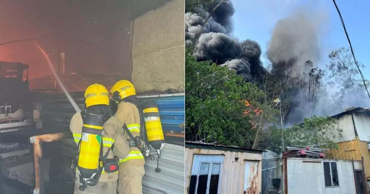 新界兩貨倉火警皆無人傷