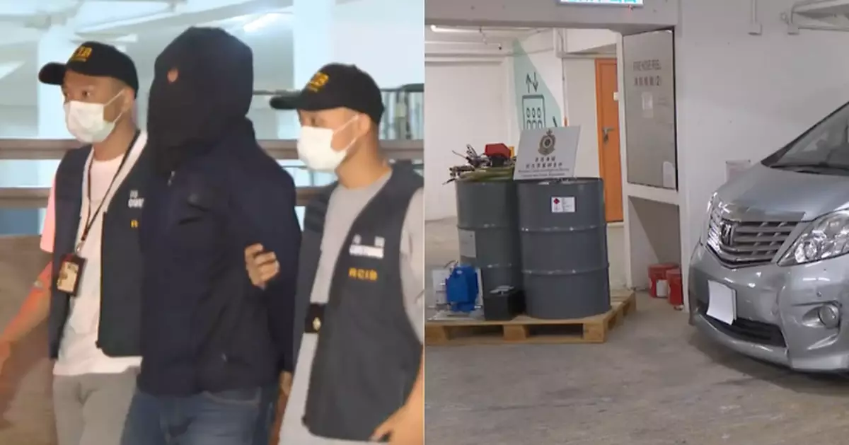 公屋停車場入「鬼油」 海關聯同消防處搗破3個非法加油站拘兩人