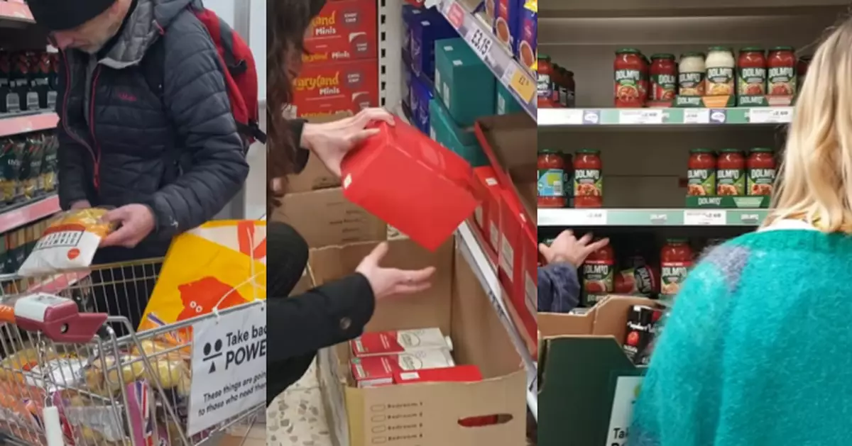 英激進組織闖超市「零元購」 自稱接濟窮人：現代版劫富濟貧