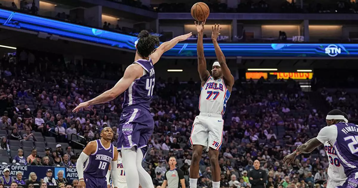 NBA 76人擊敗帝王終止作客連敗 艾治甘比狂轟38分