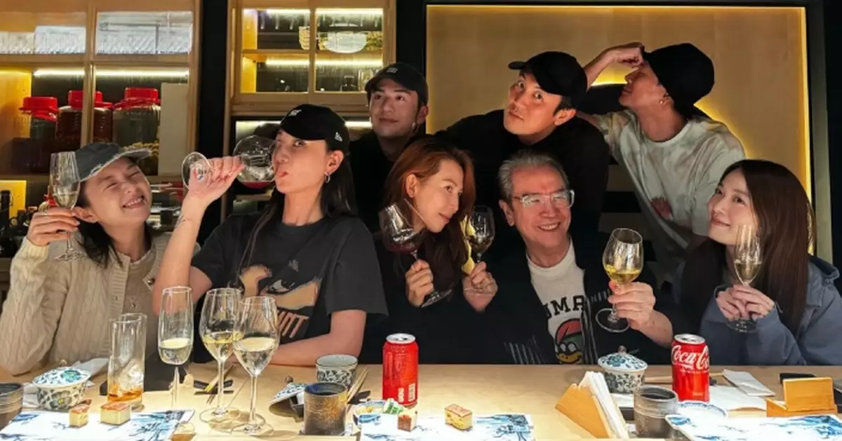 黃宗澤與《風華背後》演員飯敘 齊歎美食美酒好盡興