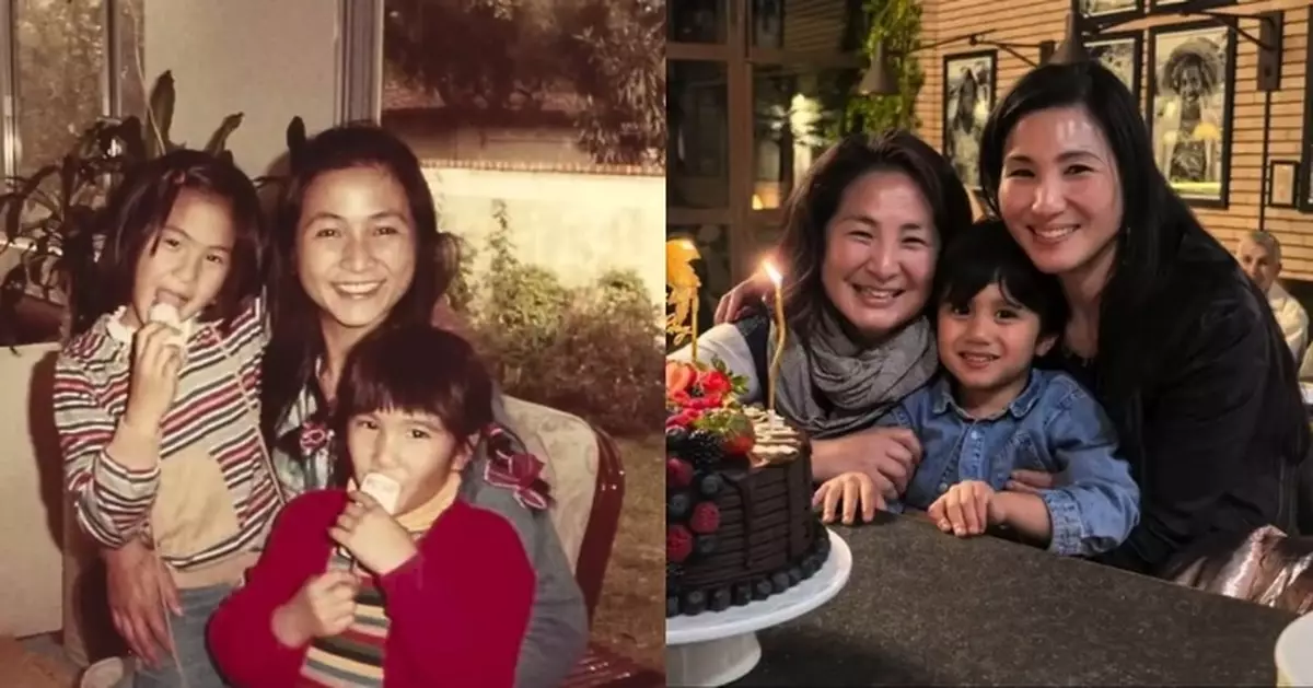 原子鏸晒與家姐慶生合照 原和珍五官神態激似媽媽鄭佩佩