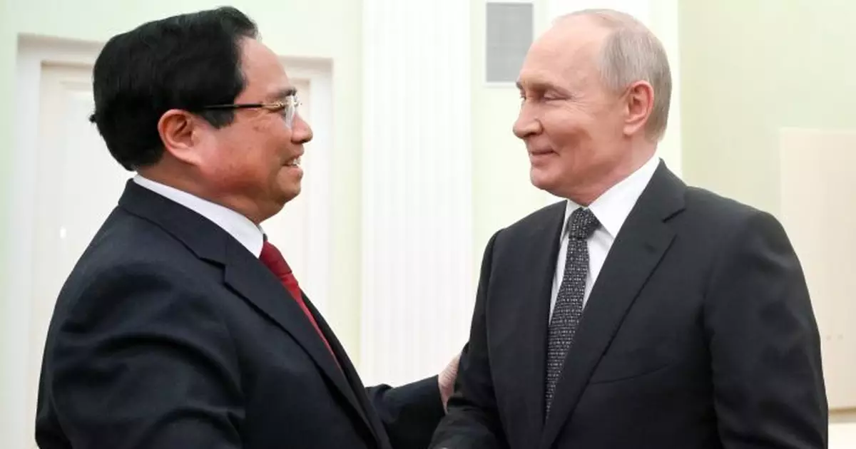 普京晤訪俄越南總理范明政 強調越南是俄可靠伙伴和朋友