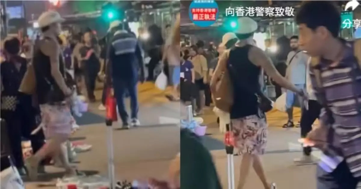 深水埗男子街頭持刀旁若無人散步 涉藏攻擊性武器被捕