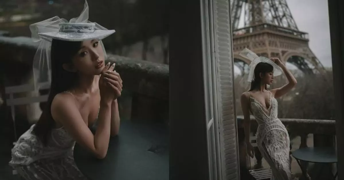 Dada陳靜巴黎晒「終極戰衣」 Deep V開到近肚臍若隱若現