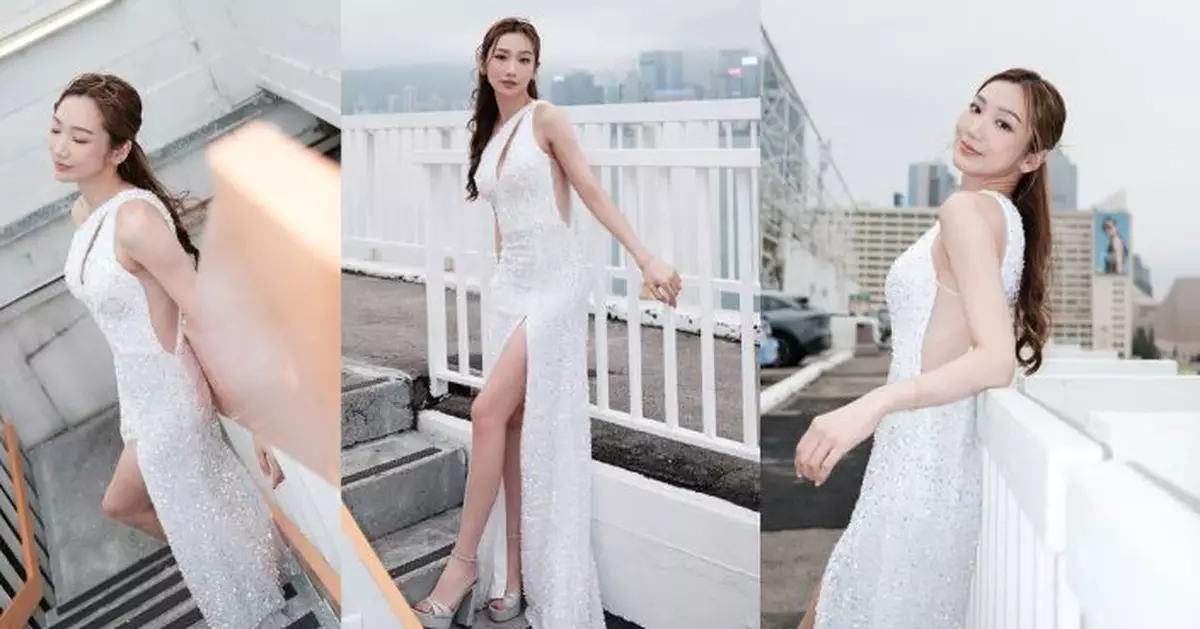 王嘉慧「泰山裝」天台晒長腿 升呢馬主拉頭馬勁威水