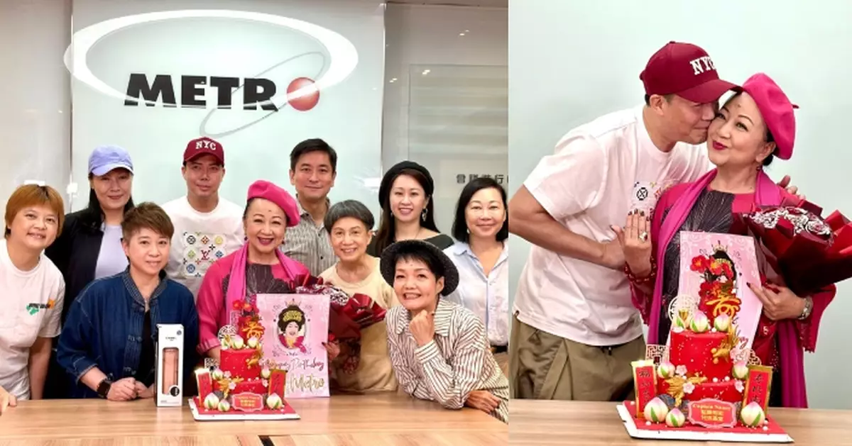 薛家燕獲新城高層提早慶生 謝天華驚喜現身送吻賀「鎮台之寶」