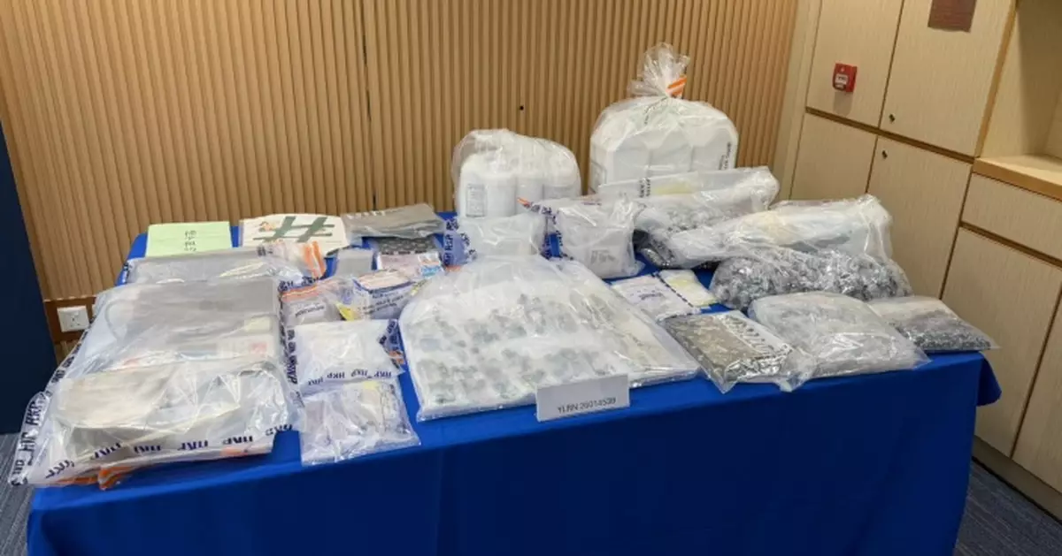 元朗警區搗破懷疑依托咪酯製毒工場 檢市值逾百萬元毒品