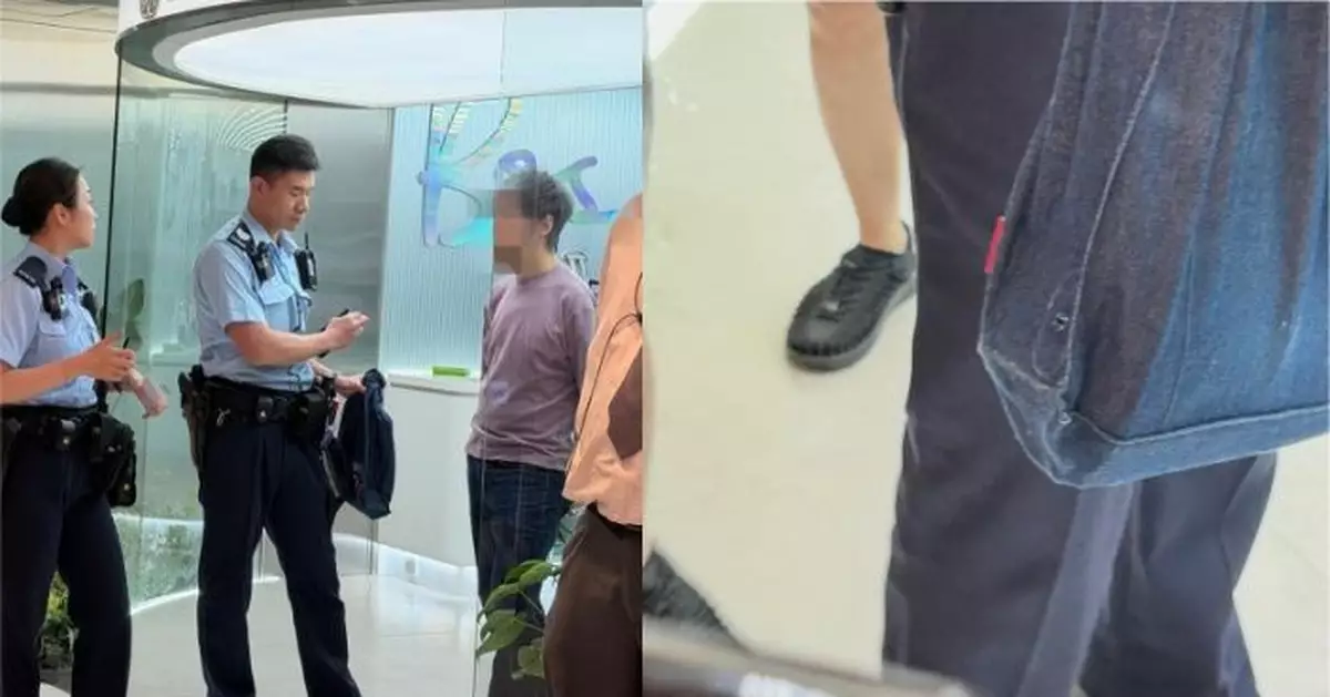 沙田驚現淫狼「布袋開窿」偷拍少女裙底 遭店舖職員與顧客合力擒拿