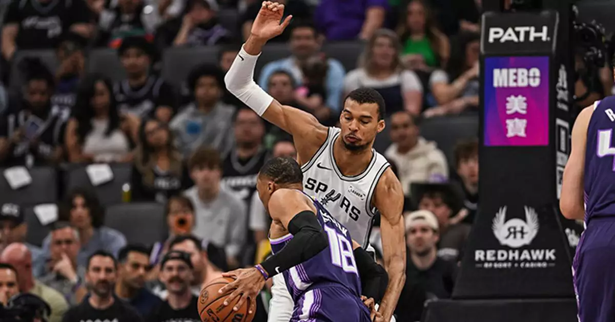 Victor Wembanyama攻入18分 馬刺大勝帝王隊132:104