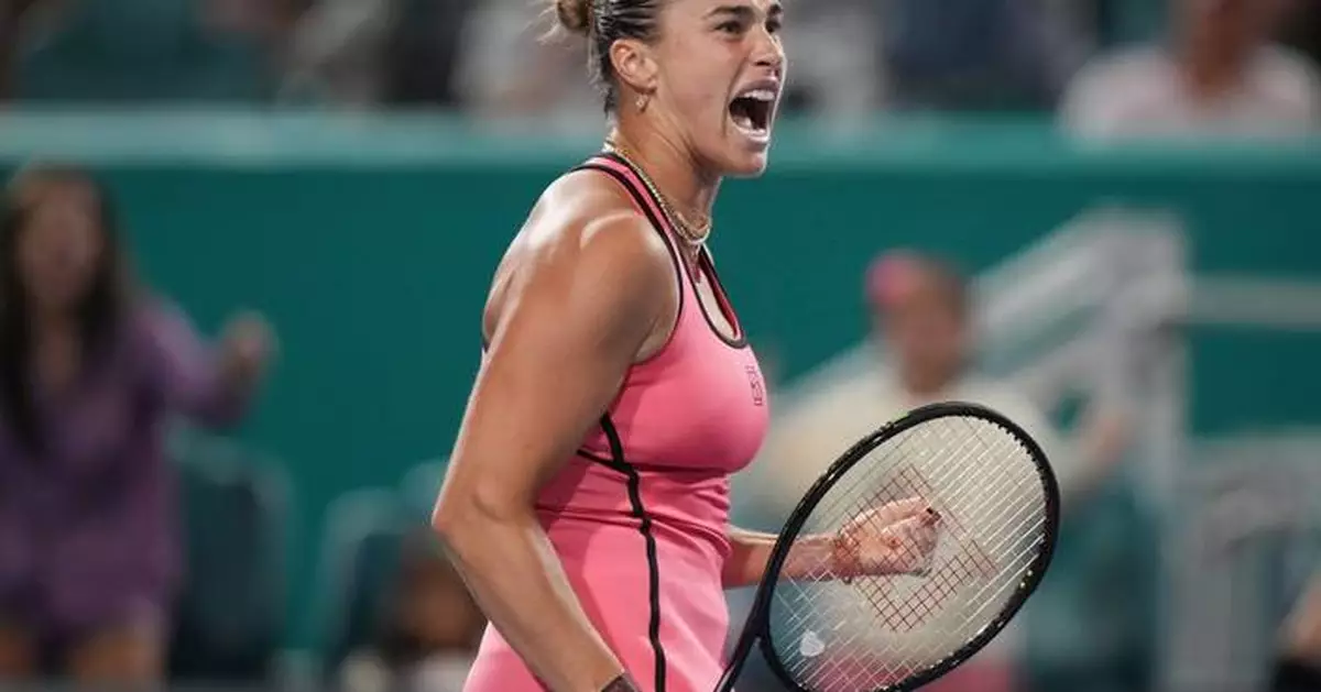 莎芭蘭卡邁阿密公開賽封后 擊敗高芙完成「陽光雙冠」