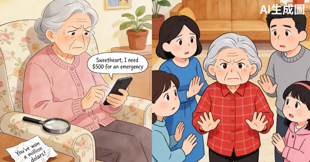 80歲嫲嫲疑墮網戀騙局 借錢供「KK園」男友　家人代還債：怕她賣樓籌錢！