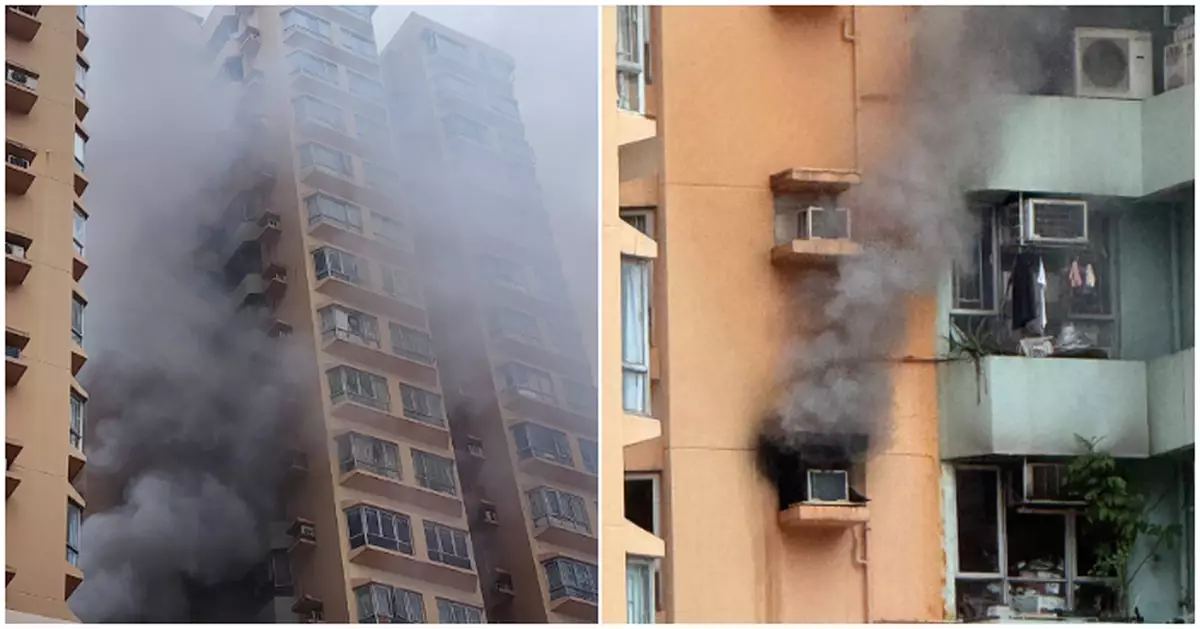 元朗鳳琴街單位疑香燭起火　消防到場救出兩人