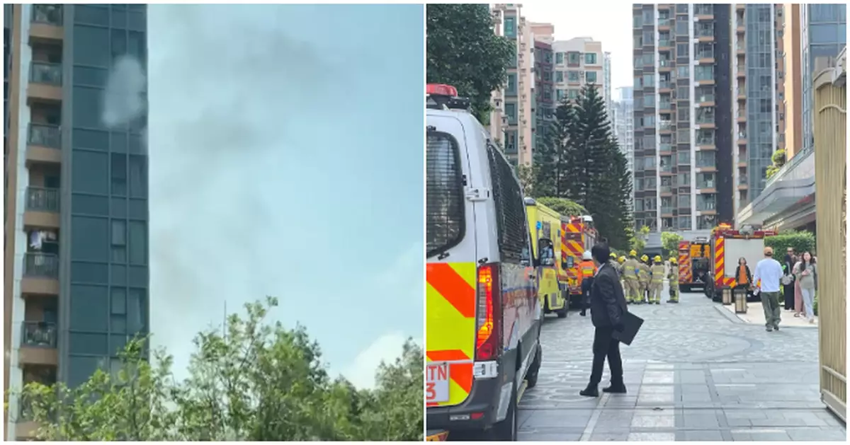 元朗男子疑斬妻後縱火燒屋再墮樓昏迷送院　涉事單位冒煙住客自行疏散