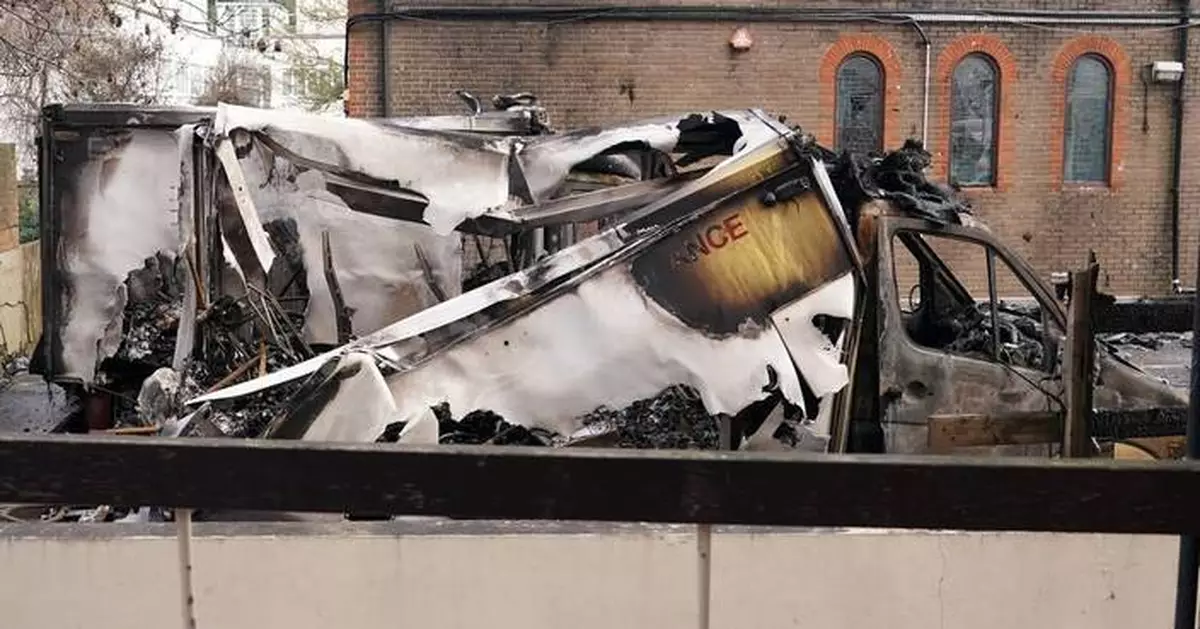 英國警方拘兩男涉縱火燒猶太慈善救護車 疑反猶太仇恨罪案