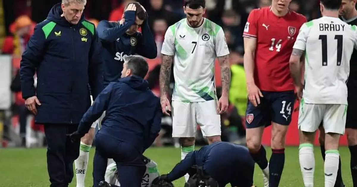 愛爾蘭沙莫迪斯世界盃附加賽遭撞暈後報平安 稱正康復中