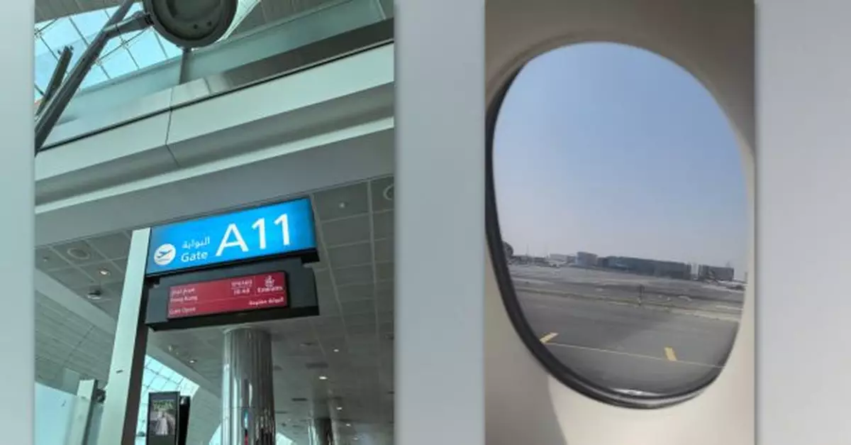 有港人稱已登上迪拜往香港直航航班　冀晚上順利抵港