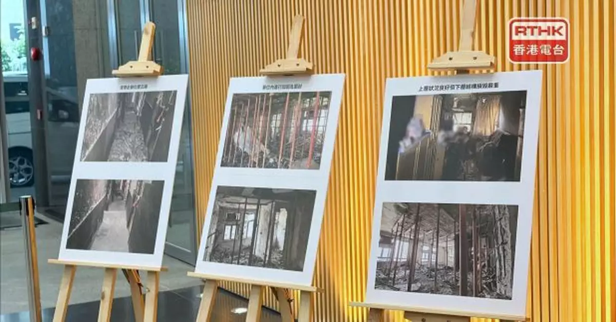 居民上樓需經有蓋通道進出　部分損毀嚴重單位只可一名住戶進入