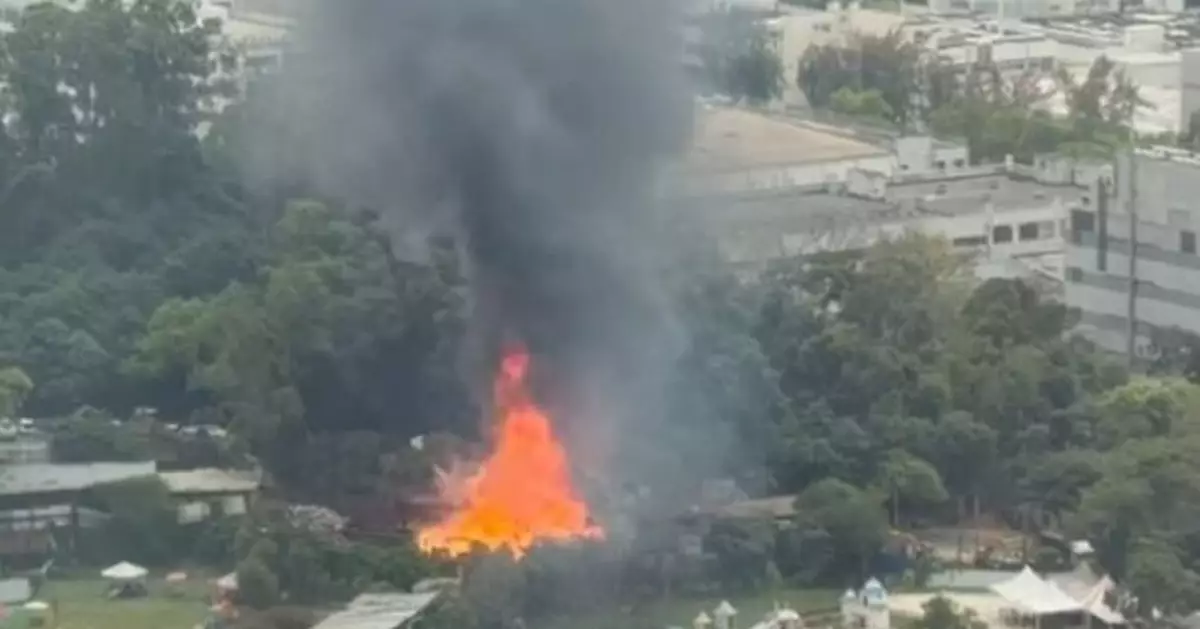 大埔回收場失火黑煙滾滾傳爆炸聲 6人受傷