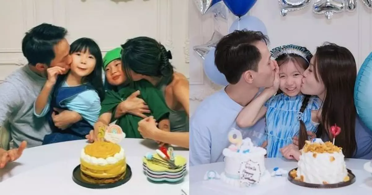 吳若希為大女慶祝9歲生日 夫妻輪流錫錫囡囡無奈就範