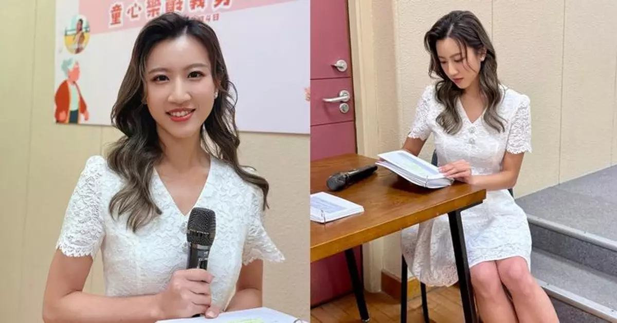 「東張女神」甘詠寧首次做司儀 白色連身裙滲仙氣