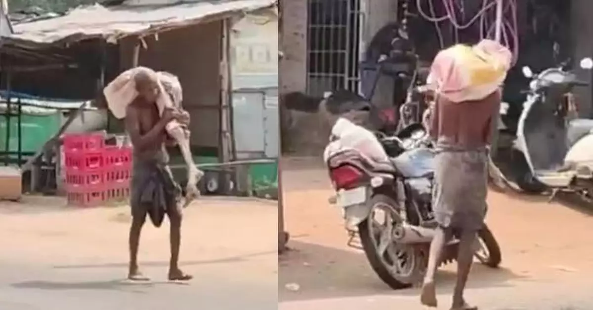 領亡姊遺款被要求「本人到場」印度男挖出遺骸徒步3公里扛到銀行