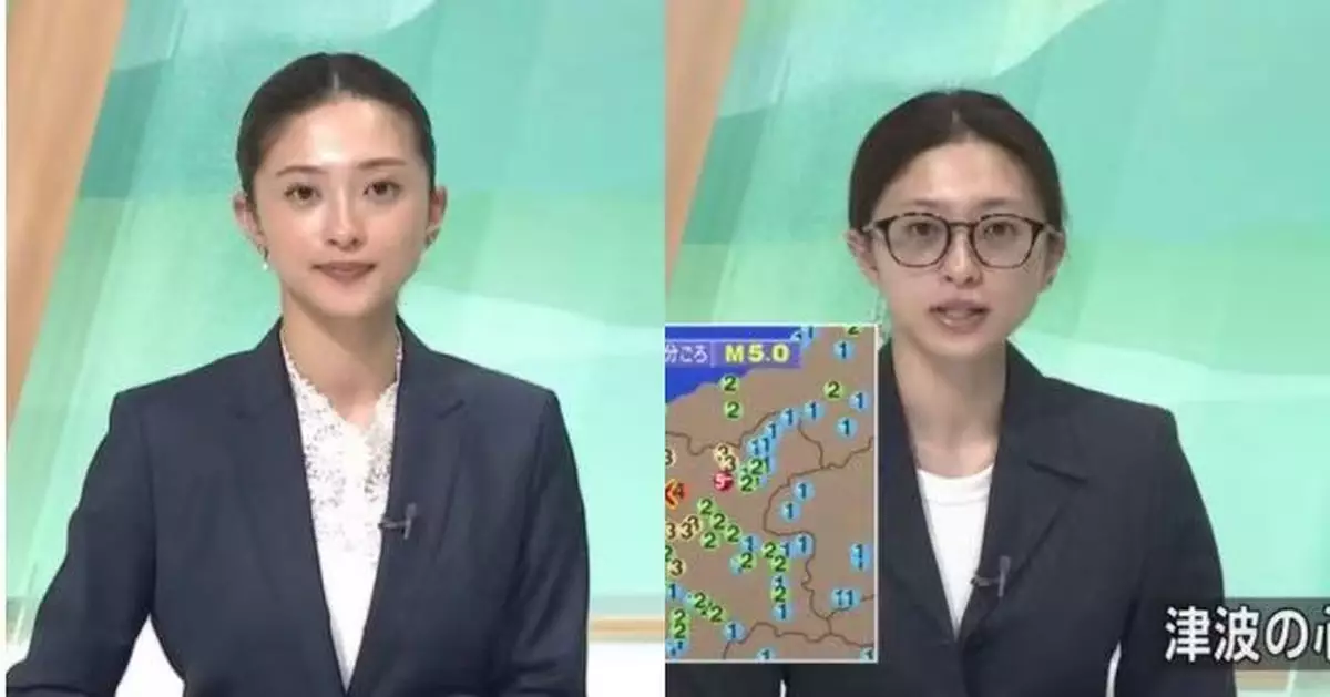 休假遇強震11分鐘趕返主播台 日女主播素顏上陣播報災情獲讚專業