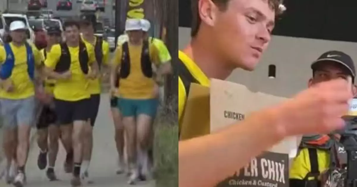 24小時邊跑邊食 美跑手團隊成功光顧176家快餐店刷新世界紀錄