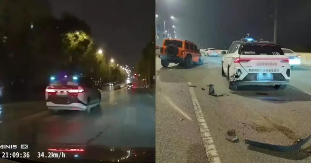 武漢逾百行駛中自動駕駛的士突然停車無法移動 當局指疑系統所致無人傷