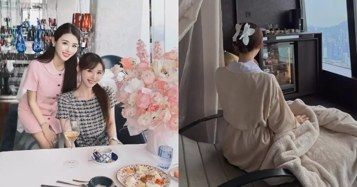 陳靜與好友歎美食慶生 再去做Spa放鬆chill爆