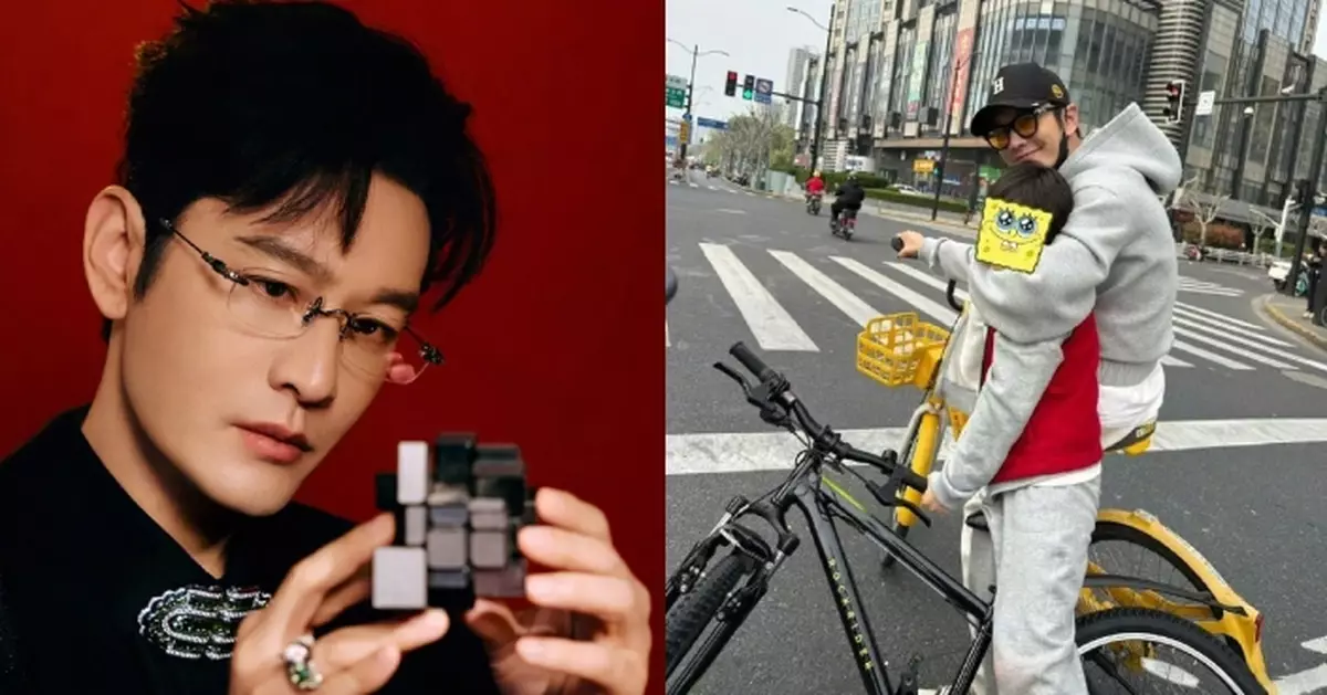 黃曉明帶9歲兒子踩單車意外犯法 即出PO道歉兼到執法部門自首