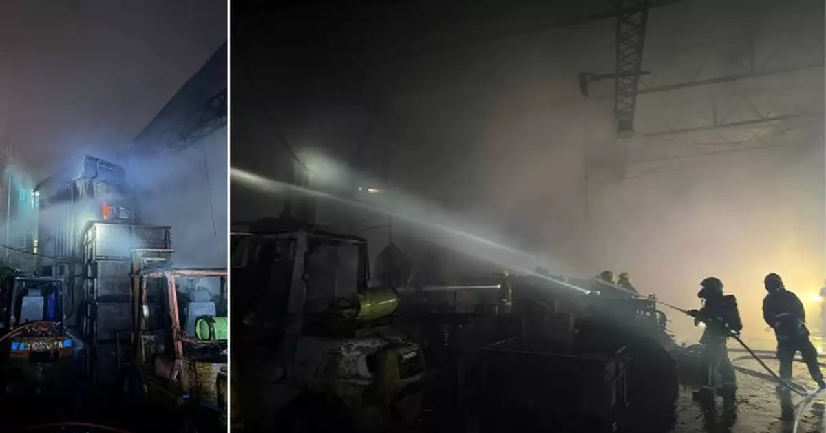 八鄉鐵皮屋晚上火警 居民疏散暫無傷亡