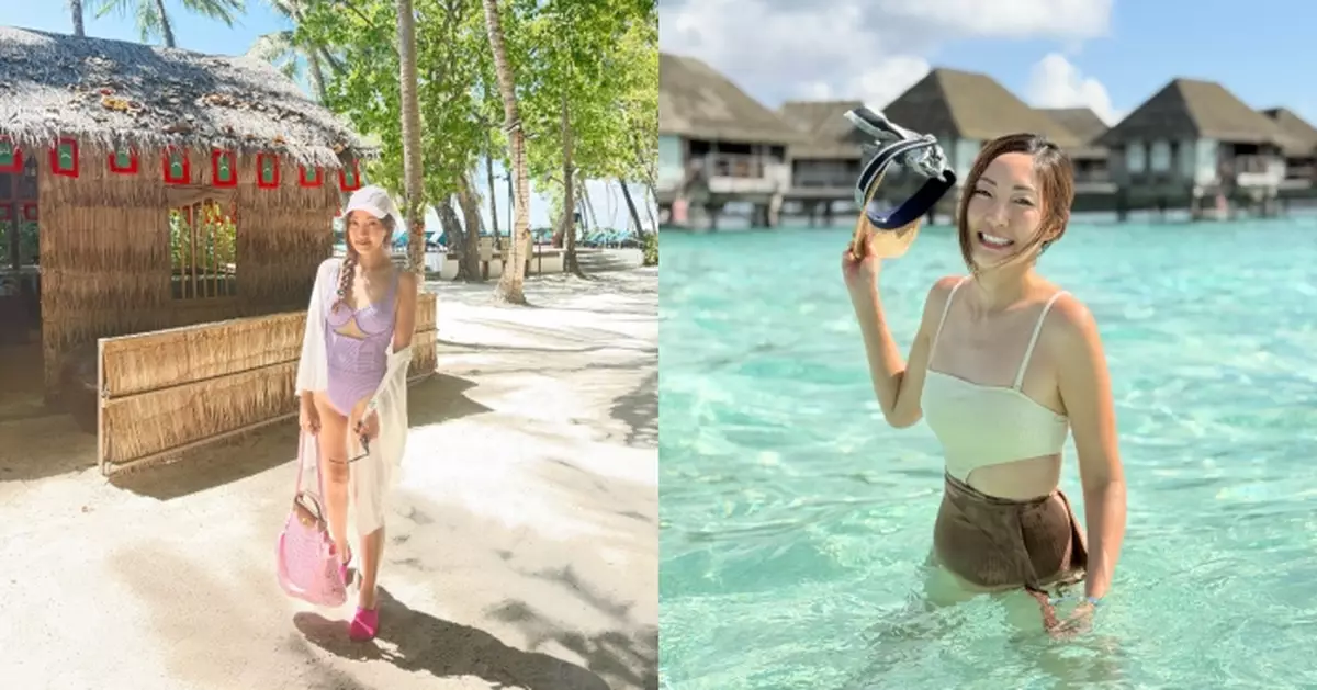 前TVB主播變豪門少奶奶 蔡雪瑩度假大騷零贅肉