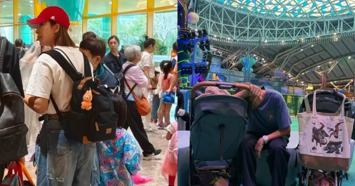 親子放電實錄！楊茜堯精力爆棚 洪永城攰到四圍搵位瞓