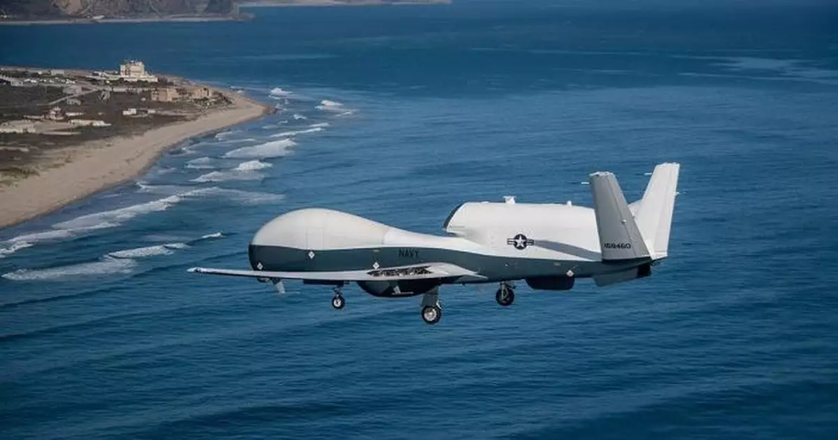 伊朗局勢 |  美軍價值2.4億美元「人魚海神」無人機墜毀 美海軍：地點保密無人傷