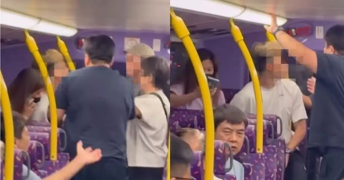 阿叔巴士上吹口哨激怒金髮男 兩人上層爆毆鬥齊被捕