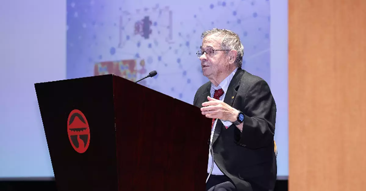 諾貝爾化學獎得主瓦謝爾教授嶺大開講 揭生物作用「靜電基礎」奧秘