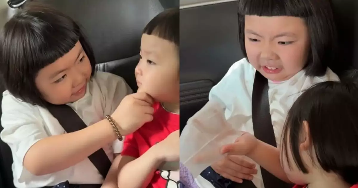 李元元心甘情願為妹妹撩鼻屎 媽媽感概：佢有一顆漂亮的心