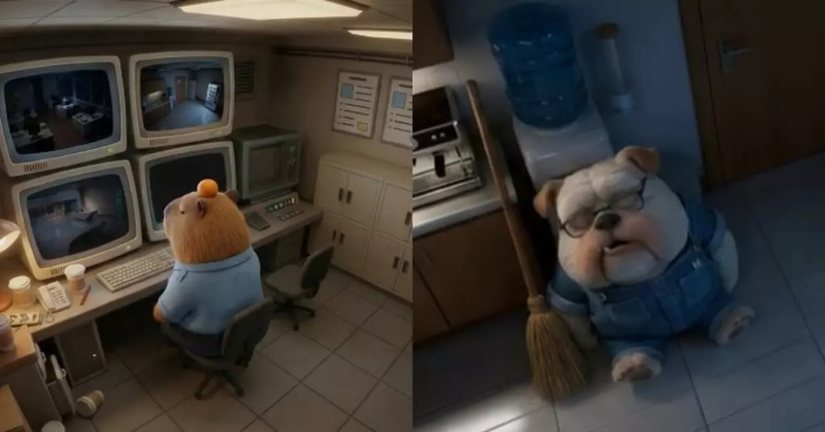 OT無限Loop｜AI版《魚樂無窮》擺渡社畜凌晨加班 網民讚「勁似Zootopia畫風」