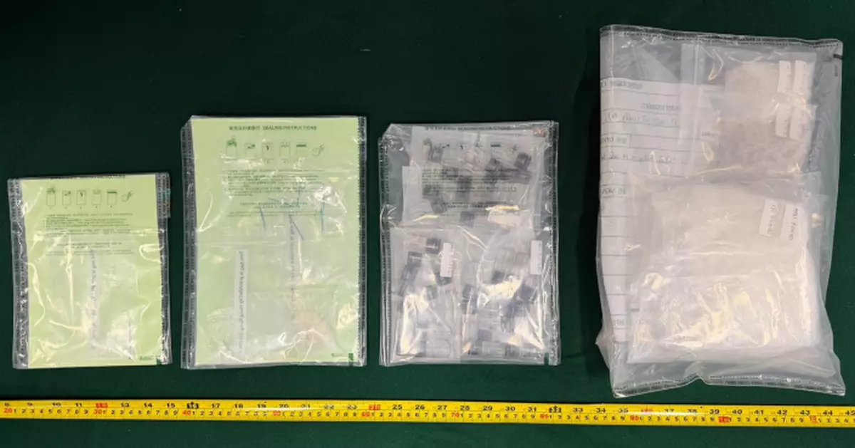 海關與內地聯合行動 兩日檢市值190萬元毒品拘兩男