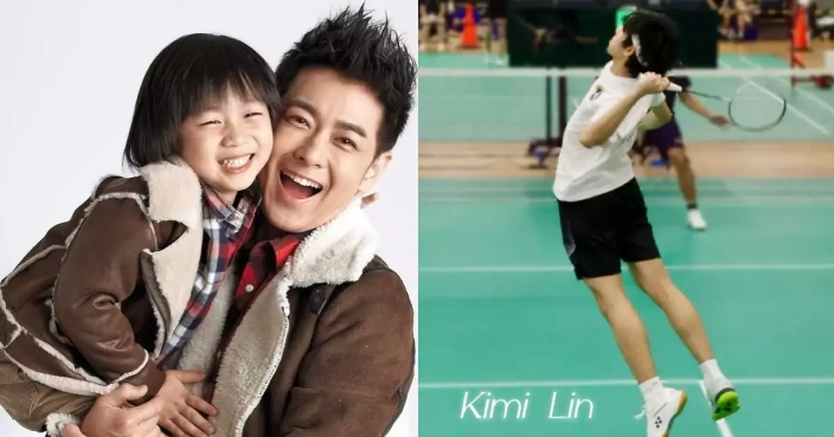 林志穎晒大仔打羽球英姿 16歲Kimi正面照曝光！