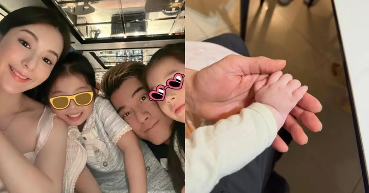 郭富城晒「三寶」手仔照 簡單一句「爸爸來了」盡展父愛