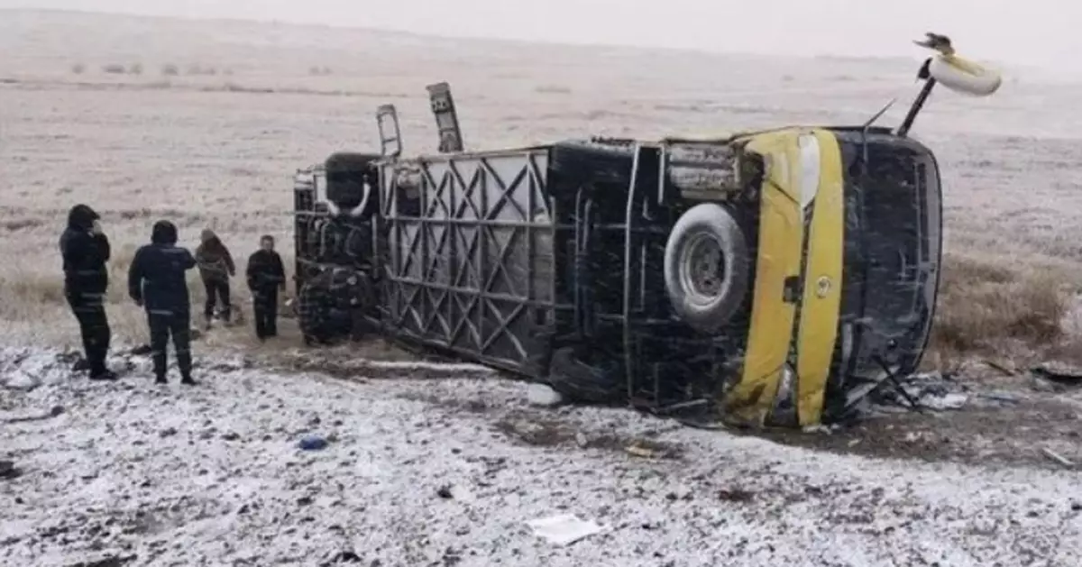 俄羅斯遠東載40中國公民大巴翻車 當中至少兩死10傷