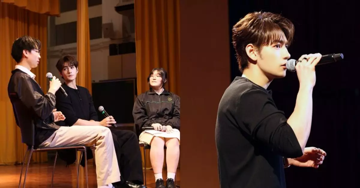 魏浚笙現身黃大仙聖文德書院  與中六學生近距離傾偈打氣 分享職場精神健康及減壓法